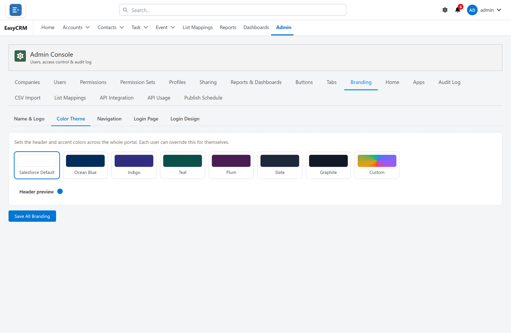 Colour theme