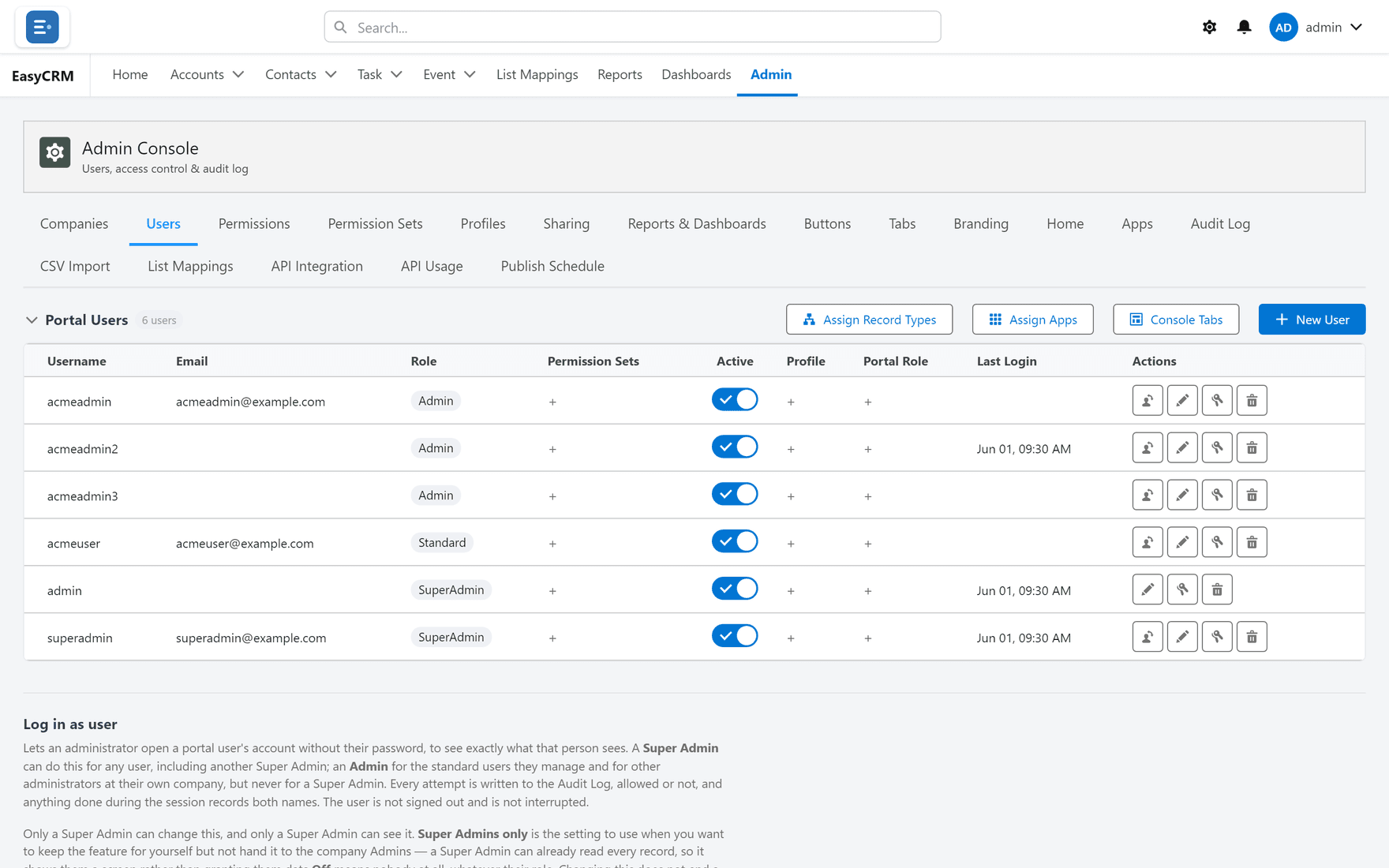 The Admin Console